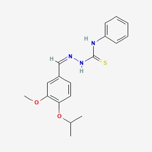 1-[(Z)-(3-methoxy-4-propan-2-yloxyphenyl)methylideneamino]-3-phenylthiourea
