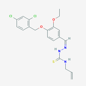 1-[(Z)-[4-[(2,4-dichlorophenyl)methoxy]-3-ethoxyphenyl]methylideneamino]-3-prop-2-enylthiourea