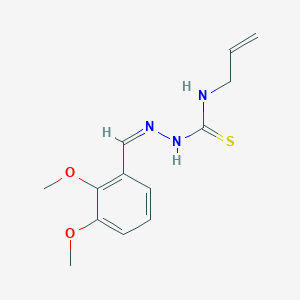 molecular formula C13H17N3O2S B7734833 1-[(Z)-(2,3-dimethoxyphenyl)methylideneamino]-3-prop-2-enylthiourea 