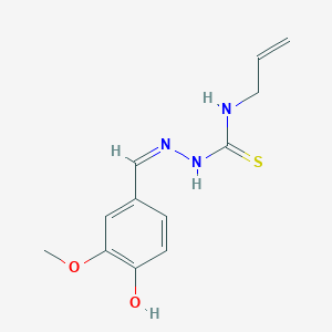 molecular formula C12H15N3O2S B7734839 N-allyl-N'-(4-hydroxy-3-methoxybenzylidene)carbamohydrazonothioic acid 