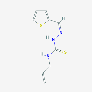 molecular formula C9H11N3S2 B7734848 1-prop-2-enyl-3-[(Z)-thiophen-2-ylmethylideneamino]thiourea 