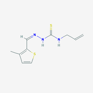 molecular formula C10H13N3S2 B7734856 1-[(Z)-(3-methylthiophen-2-yl)methylideneamino]-3-prop-2-enylthiourea 