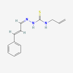 molecular formula C13H15N3S B7734862 1-[(Z)-[(E)-3-phenylprop-2-enylidene]amino]-3-prop-2-enylthiourea 