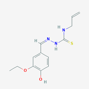 1-[(Z)-(3-ethoxy-4-hydroxyphenyl)methylideneamino]-3-prop-2-enylthiourea