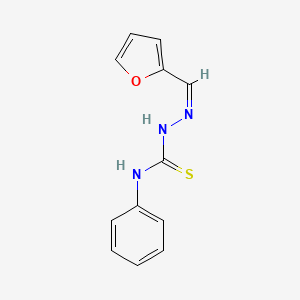 molecular formula C12H11N3OS B7734936 1-(2-呋喃甲亚甲基)-4-苯硫代氨基脲 