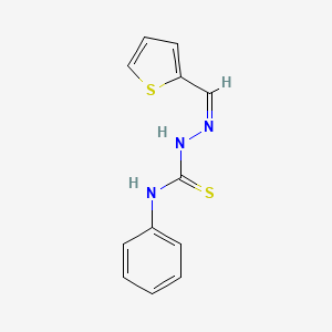 molecular formula C12H11N3S2 B7734941 1-(2-Thienylmethylene)-4-phenylthiosemicarbazide 