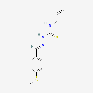1-[(E)-(4-methylsulfanylphenyl)methylideneamino]-3-prop-2-enylthiourea