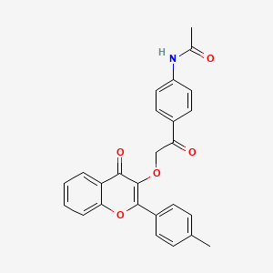 N-[4-({[2-(4-methylphenyl)-4-oxo-4H-chromen-3-yl]oxy}acetyl)phenyl]acetamide