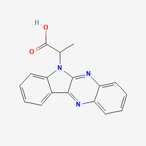molecular formula C17H13N3O2 B7735374 2-{6H-indolo[2,3-b]quinoxalin-6-yl}propanoic acid 