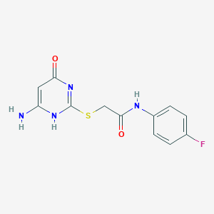 molecular formula C12H11FN4O2S B7735443 CID 799034 