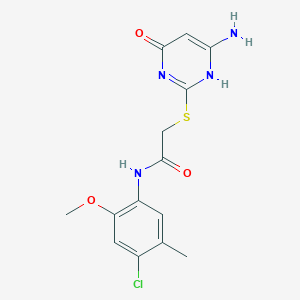 molecular formula C14H15ClN4O3S B7735454 CID 2569827 