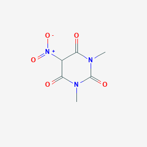 molecular formula C6H7N3O5 B077355 1,3-二甲基-5-硝基嘧啶-2,4,6(1H,3H,5H)-三酮 CAS No. 14305-99-8
