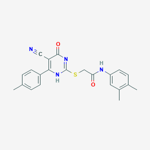 molecular formula C22H20N4O2S B7736140 CID 7576078 