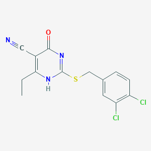 molecular formula C14H11Cl2N3OS B7736880 CID 7576245 