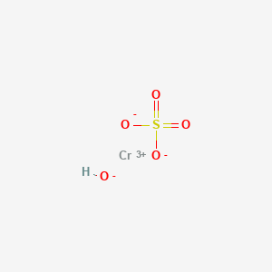 molecular formula CrOHSO4<br>CrHO5S B077369 氢氧化硫酸铬 CAS No. 12336-95-7