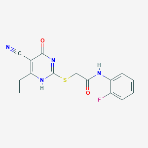 molecular formula C15H13FN4O2S B7736974 CID 7576307 