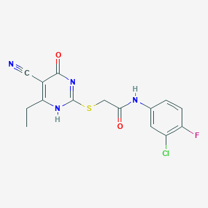 molecular formula C15H12ClFN4O2S B7736985 CID 7576309 
