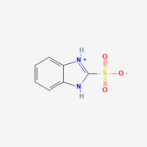 molecular formula C7H6N2O3S B7737299 1H-benzimidazol-3-ium-2-sulfonate 