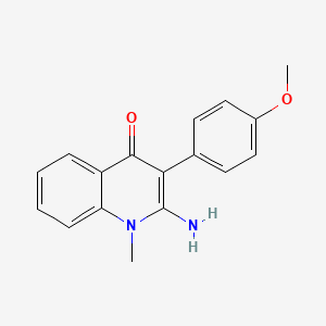 molecular formula C17H16N2O2 B7737320 2-amino-3-(4-methoxyphenyl)-1-methylquinolin-4(1H)-one 