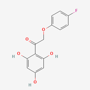 molecular formula C14H11FO5 B7737373 2-(4-Fluorophenoxy)-1-(2,4,6-trihydroxyphenyl)ethanone 