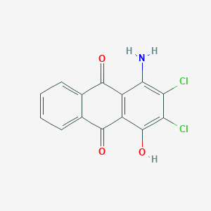 1-Amino-2,3-dichloro-4-hydroxyanthracene-9,10-dione