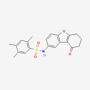 molecular formula C21H21NO4S B7737406 2,4,5-trimethyl-N-(9-oxo-6,7,8,9-tetrahydrodibenzo[b,d]furan-2-yl)benzenesulfonamide 