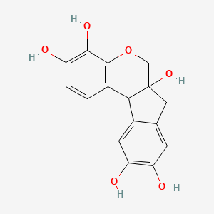 molecular formula C16H14O6 B7737413 苏木精 CAS No. 17647-60-8