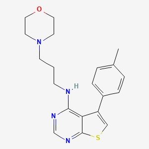 molecular formula C20H24N4OS B7737431 5-(4-methylphenyl)-N-(3-morpholin-4-ylpropyl)thieno[2,3-d]pyrimidin-4-amine 