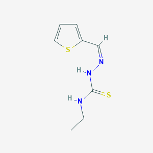 molecular formula C8H11N3S2 B7737453 2-Thiophenecarbaldehyde 4-ethyl thiosemicarbazone 
