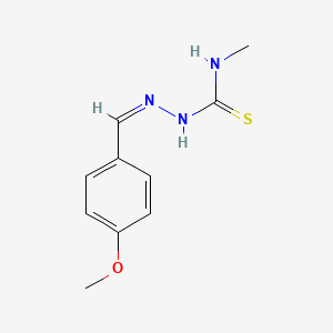 molecular formula C10H13N3OS B7737481 4-甲氧基苯甲醛4-甲基硫代半氨基咔唑酮 
