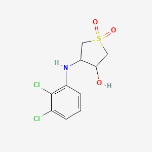 molecular formula C10H11Cl2NO3S B7737795 4-[(2,3-Dichlorophenyl)amino]tetrahydrothiophene-3-ol 1,1-dioxide 