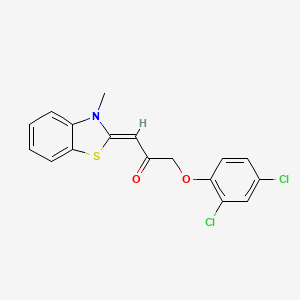 (Z)-1-(2,4-dichlorophenoxy)-3-(3-methylbenzo[d]thiazol-2(3H)-ylidene)propan-2-one