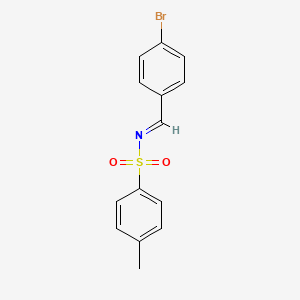 molecular formula C14H12BrNO2S B7737899 (E)-N-(4-bromobenzylidene)-4-methylbenzenesulfonamide 