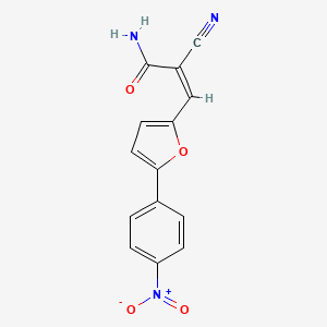 (Z)-2-cyano-3-[5-(4-nitrophenyl)furan-2-yl]prop-2-enamide