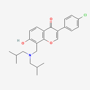 molecular formula C24H28ClNO3 B7737966 3-(4-Chloro-phenyl)-8-[(diisobutylamino)-methyl]-7-hydroxy-chromen-4-one 