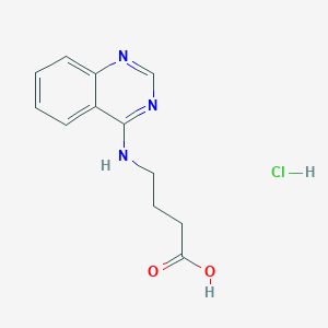 molecular formula C12H14ClN3O2 B7737983 4-(Quinazolin-4-ylamino)butanoic acid;hydrochloride 