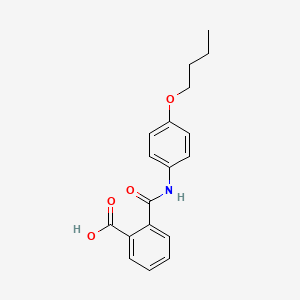 molecular formula C18H19NO4 B7738191 2-{[(4-Butoxyphenyl)amino]carbonyl}benzoic acid 