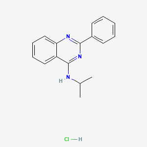 molecular formula C17H18ClN3 B7738432 2-phenyl-N-propan-2-ylquinazolin-4-amine;hydrochloride 