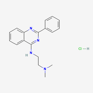 molecular formula C18H21ClN4 B7738437 N',N'-dimethyl-N-(2-phenylquinazolin-4-yl)ethane-1,2-diamine;hydrochloride 