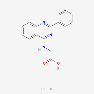 molecular formula C16H14ClN3O2 B7738453 (2-Phenyl-quinazolin-4-ylamino)-acetic acid 