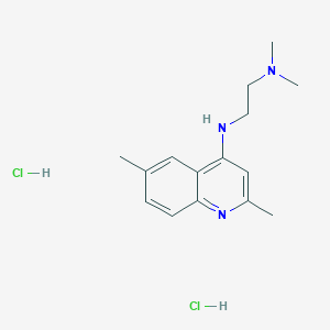 N-(2,6-dimethylquinolin-4-yl)-N',N'-dimethylethane-1,2-diamine;dihydrochloride