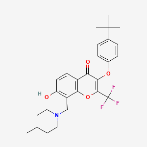 molecular formula C27H30F3NO4 B7738548 2-芳基亚氨基-8-喹啉酸钠 