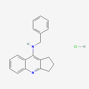 molecular formula C19H19ClN2 B7738770 Benzyl-(2,3-dihydro-1H-cyclopenta[b]quinolin-9-yl)-amine 