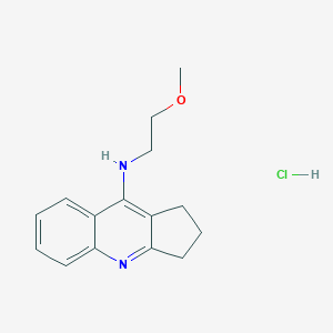 molecular formula C15H19ClN2O B7738778 (2,3-Dihydro-1H-cyclopenta[b]quinolin-9-yl)-(2-methoxy-ethyl)-amine 