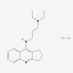molecular formula C19H28ClN3 B7738789 N-(2,3-dihydro-1H-cyclopenta[b]quinolin-9-yl)-N',N'-diethylpropane-1,3-diamine;hydrochloride 
