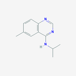 molecular formula C12H15N3 B7738795 4-Quinazolinamine, 6-methyl-N-(1-methylethyl)- 