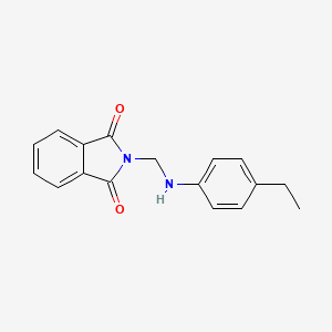 molecular formula C17H16N2O2 B7738843 2-[(4-Ethylanilino)methyl]isoindoline-1,3-dione 