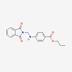 molecular formula C19H18N2O4 B7738851 Propyl 4-(((1,3-dioxoisoindolin-2-yl)methyl)amino)benzoate 