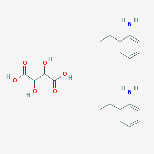 molecular formula C20H28N2O6 B7738929 2,3-Dihydroxybutanedioic acid;2-ethylaniline 