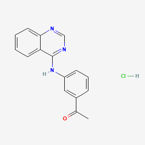 1-[3-(4-Quinazolinylamino)phenyl]-1-ethanone hydrochloride